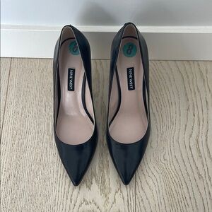 Nine West Black Heels Classic Pointed-Toe Pumps